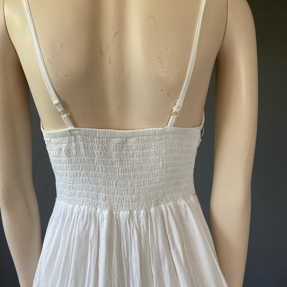 White Cotton Sun Dress - Picture 8 of 11